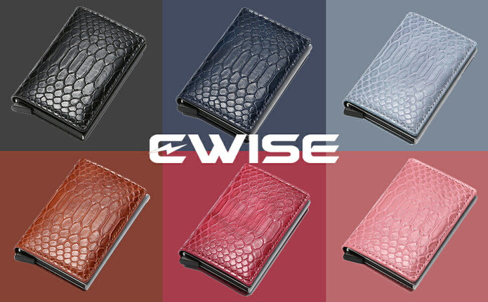 マイナンバーカード ケース カードケース 男女兼用 メンズ レディース カード入れ マネークリップ 付き 定期入れ 免許証入れ スキミング防止 アルミニウム PUレザー 三つ折り 薄型 大容量 EWISE