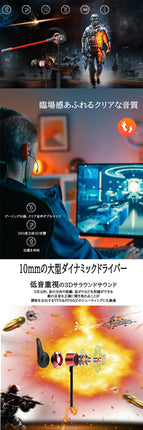 イヤホン 有線 カナル型 Hi-Fi高音質 重低音 ヘッドセット リモコン・マイク付き クリア通話 ピストンフィット 通学・通勤・ハイキング適用 ヘッドホン Windows Mac ios iphone Android skype usb 軽量 グレー、レッド 2色