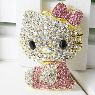 セール★デコパーツ 最高級クリスタル キャラクター ハローキティ デコパーツ メタルデコパーツ アクセサリー ハンドメイド 金属カメリアパーツ 1個