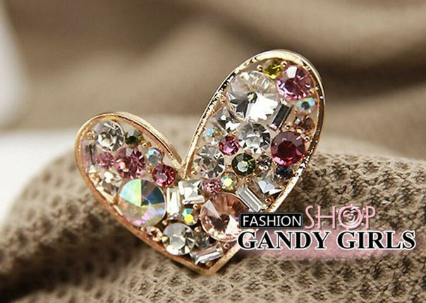 セール★デコパーツ ハート ハンドメイドパーツ・アクセサリー・デコパーツ デコ電パーツ ハート 金属カメリアパーツ・1個