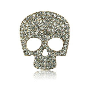 ドクロ・ハンドメイドパーツ・アクセサリー・デコパーツ スワロフスキー・金属カメリアパーツ ・1個