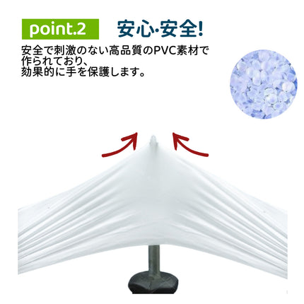 【1000枚】ロングプラスチック手袋 28cm プラスチックグローブ PVCグローブ PVC手袋 使い捨て手袋 ビニール手袋 S/M/L 最安値 粉なし