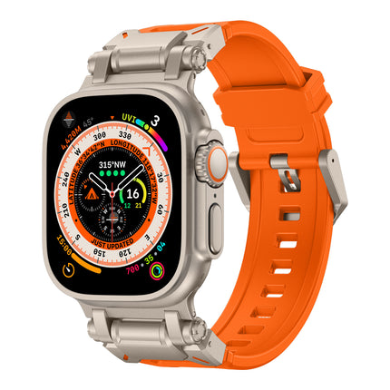 アップルウオッチ Ultra2 バンド 49mm 45mm 44mm 42mm 交換用 TPU スポーツ ベルト Apple Watch ウルトラ バンド 耐衝撃 丈夫 防水 アウトドア バンド 調節可能 防汗 メンズ Apple Watch Ultra2/Ultra Series 9 8 SE2 7 6 に対応 おしゃれ