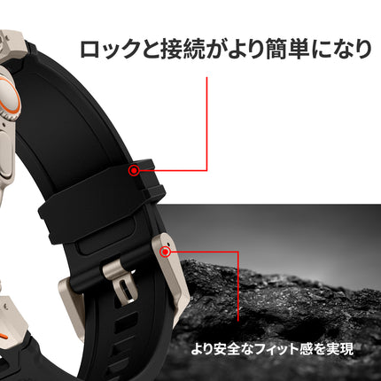 アップルウオッチ Ultra2 バンド 49mm 45mm 44mm 42mm 交換用 TPU スポーツ ベルト Apple Watch ウルトラ バンド 耐衝撃 丈夫 防水 アウトドア バンド 調節可能 防汗 メンズ Apple Watch Ultra2/Ultra Series 9 8 SE2 7 6 に対応 おしゃれ
