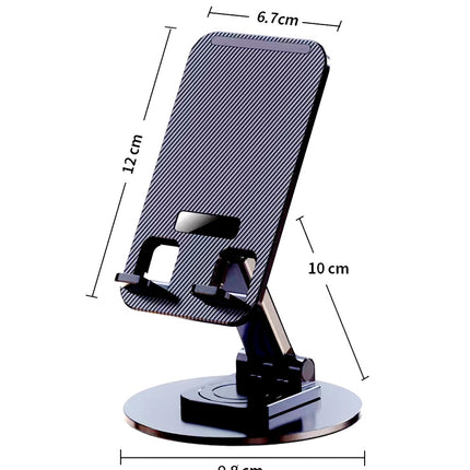 折り畳み式スマホスタンド 伸縮タイプ 360度回転式　高さ調整 角度180度調整 卓上スタンド スマートフォン タブレット アルミ合金　スマホスタンド 折りたたみスマホスタンド　縦 横 滑り止め コンパクト