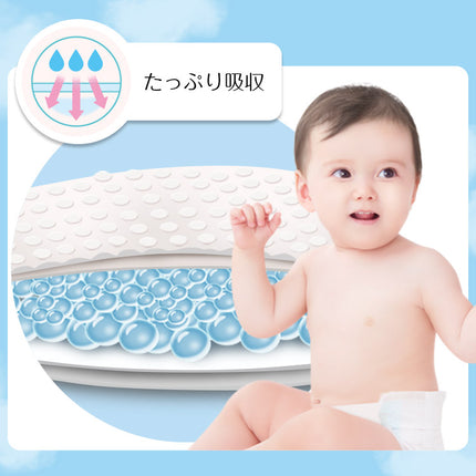 858shop 【ケース販売】 グーンおむつ まっさらさら通気 ビッグより大きい パンツ 新生児 サイズ テープ オムツ 保湿成分配合 肌への負担軽減 吸収体エンボス 新生児 グーン グーン おむつ 新生児 オムツ テープ グーン 大王製紙 NB XXL サイズ