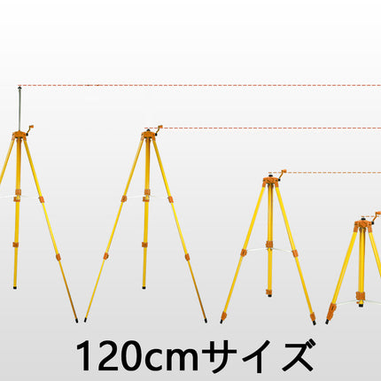 40cm / 100cｍ / 120cm / 150cm 三脚/FUKUDAシリーズ レーザー墨出し器用 エレベーター三脚 フクダ/ハンドル式/軽量 レーザー用/スチール三脚/測量用品/クイックシュー/レーザー5/8インチねじ★訳あり