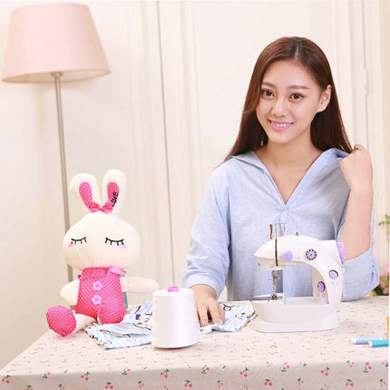 電動ミシン202 初心者でも使いやすい コンパクト ミシン　コンセント/電池両対応　本体 電動ミシン コンピュータミシン 機能充実 簡単操作 フリーアーム 手芸 アパレル NEWミシン 最新版