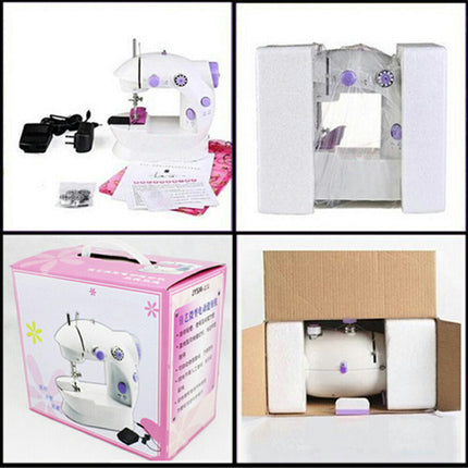 電動ミシン202 初心者でも使いやすい コンパクト ミシン　コンセント/電池両対応　本体 電動ミシン コンピュータミシン 機能充実 簡単操作 フリーアーム 手芸 アパレル NEWミシン 最新版