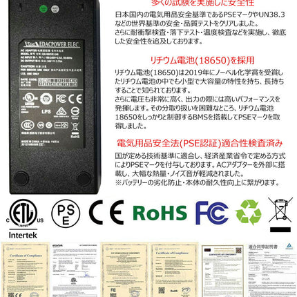 ポータブル電源 PSE認証 500W/540Wh/150,000mAh 大容量 純正弦波 家庭用蓄電池 バックアップ電源 小型発電機 液晶大画面表示 AC/DC/USB/Type-C/シガーソケット/ソーラー 急速充電QC3.0 3WAY充電 MPPT制御 車中泊 キャンプ アウトドア 防災グッズ 非常用電源 省電力 1年保証