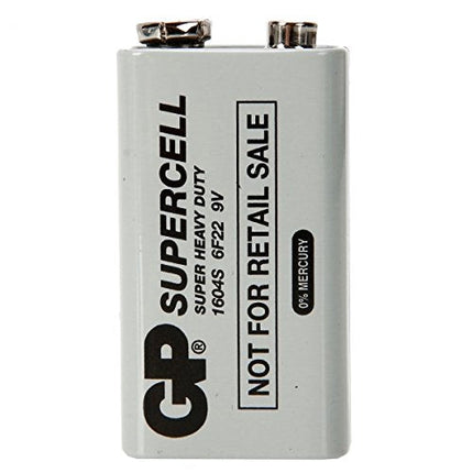 6F22電池 受光器用 FUKUDA 福田 フクダ レーザー受光器専用 バッテリー アルカリ電池 GP SuperCell 9V Battery White 1604S/6F22 高容量コードレス 測量用品/建築用品