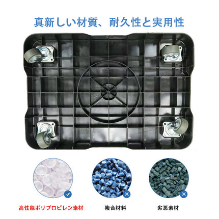 連結平台車1台 耐荷重30KG 静音キャスターorナイロンキャスター 60×40cm台車 縦横連結可能 滑り止め 家庭用 業務用