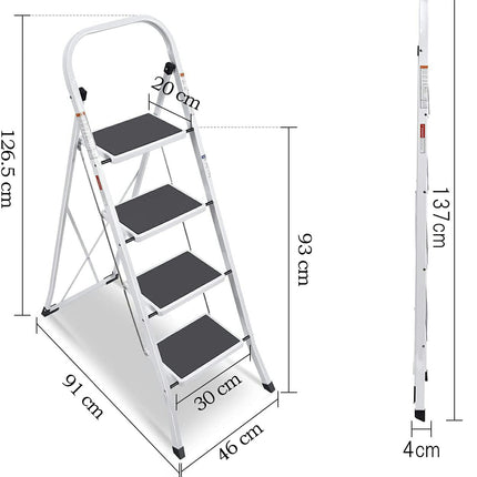 A型 踏み台 2段 3段 4段 脚立 折りたたみ ワイド ステップ幅30cm 耐荷重150kg 軽量 スチール製 おしゃれ ステップチェア 階段 はしご ステップスツール 大人 子供 踏台 昇降 ステップ台 掃除 洗車台 台所 キッチン お手伝い 洗面所 洗面台