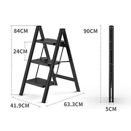 U型  踏み台 2段 3段 4段 脚立  ハンドルなし おしゃれ 洗車台 折りたたみ 大掃除 折りたたみステップ ステップスツール 軽い 梯子 収納 ステップ台 はしご 高所 作業 滑り止め付き 軽量 脚立 コンパクト ブラック ホワイト 黒 白 ディスプレイラック