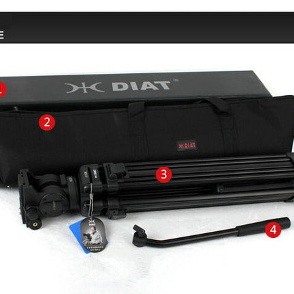 三脚3段 ビデオカメラ用 スリック 専用ケース付き　高さ170cm　