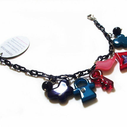 在庫処分★アズナヴール（aznavour) アズナヴール（aznavour)　ブレスレット　フラワー　動物　蝶・鳥　セルロースアセテート　スワロフスキー　レディース　アクセサリー