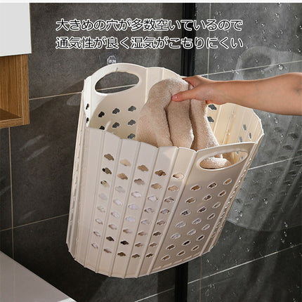 洗濯かご ランドリーバッグ 収納バスケット 脱衣かご 防水 折りたたみ 50L大容量 取っ手付き 持ち手 省スペース 軽い 軽量 収納 洗濯 かご洗面所  買い物かご