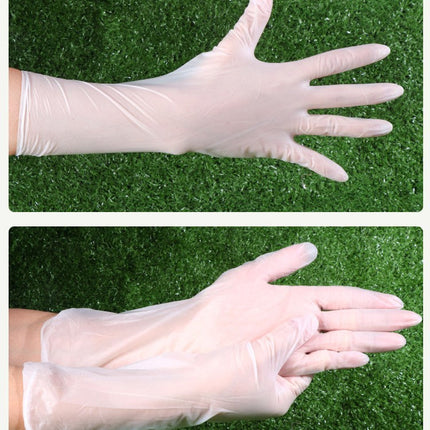【4000枚】NPV厚手使い捨てPVC手袋 ロングタイプ 28cm（S/M/Lサイズ）