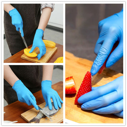 【在庫処分】格安ニトリル手袋 ニトリルグローブ パウダーフリー 使い捨て手袋 SS/S/M/Lサイズ　粉なし　食品衛生法適合 ブルー  1ケース （1000枚） 極薄