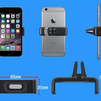 車載ホルダー エアコン ばね 送風口 吹き出し口 スマホホルダー はさむ 取り付け 360度回転 スマートフォン カー用品 スマホスタンド エアーベント iPhone Plus Google Nexus 6 5 4 Samsung Galaxy S7 edge S6 S5 S4 Xperia X performance Xperia Z5 Premium