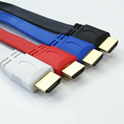 1.5m Flat HDMIケーブル★フラットHDMIケーブル1.5m/3D対応ハイスペックHDMIケーブル/3D映像対応（1.4規格）/イーサネット対応/HDTV(1080P)対応/金メッキ仕様/PS3対応/各種AVリンク対応