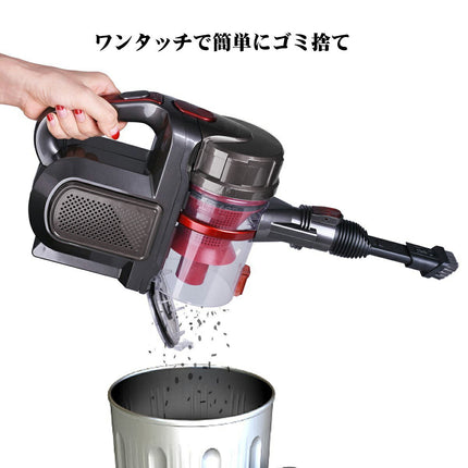 掃除機 コードレス 2in1 コードレス掃除機 LEDヘッド　サイクロン式 オラージュ 充電式 強力吸引 8000Pa 小型 コンパクト 軽量 ハンディクリーナー 車用掃除機 スティッククリーナー サイクロンクリーナー コードレスクリーナー