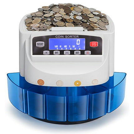 アップグレード版 新500円対応 正確率99.9％ 高精度 高速コインカウンター コインソーター 硬貨カウンター 硬貨計数機  コイン計数機 COIN COUNTER マネーカウンター 日本硬貨選別計数機  日本語表記 簡単操作 高速計数 異物検出 精密大容量 故障診断 日本語説明書