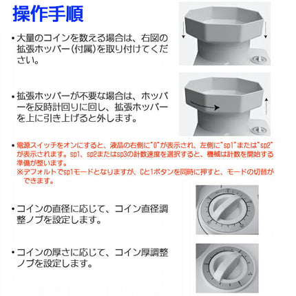 コイン・メダル・全世界硬貨対応 コインカウンター 硬貨選別計数機 COIN COUNTER　マネーカウンター　コインソーター　硬貨カウンター 自動計算コインカウンター★日本国内正規代理店 あらゆるコイン 全てカウントできる