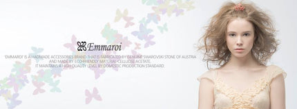 EMMAROI　チェック柄 モチーフ　ヘアゴム  シュシュ  セルロースアセテート　ヘアアクセサリー