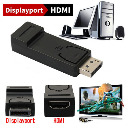 DP to HDMI ディスプレイポート変換アダプタDisplayport to HDMI TypeA 1920×1080 フルHD解像度対応 4K非対応 オス メス コンバータ