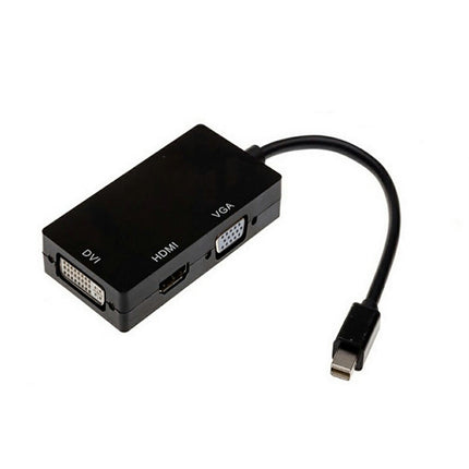 Mini DisplayPort to VGA/DVI/HDMI 変換アダプタ 3in1 変換アダプタ
