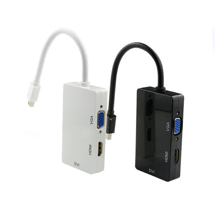 Mini DisplayPort to VGA/DVI/HDMI 変換アダプタ 3in1 変換アダプタ