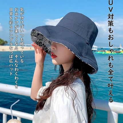 あご紐付き 帽子 レディース 大きいサイズ 完全遮光 遮光99％ UVカット つば広 折りたたみ 飛ばない 日よけ 遮光帽子 かぶる日傘 春 夏 春夏 おすすめ UV 小顔効果 母の日 【UVシャルマンハット】