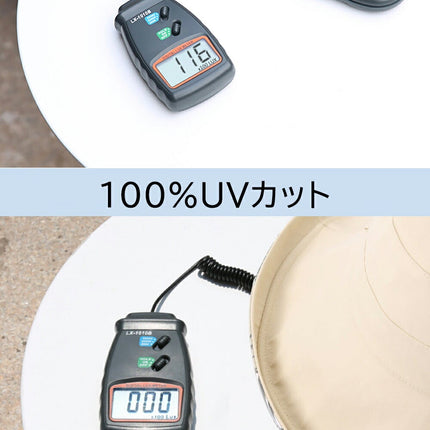 あご紐付き 帽子 レディース 大きいサイズ 完全遮光 遮光99％ UVカット つば広 折りたたみ 飛ばない 日よけ 遮光帽子 かぶる日傘 春 夏 春夏 おすすめ UV 小顔効果 母の日 【UVシャルマンハット】