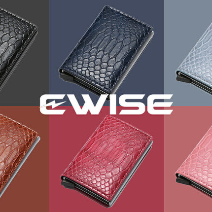 マイナンバーカード ケース カードケース 男女兼用 メンズ レディース カード入れ マネークリップ 付き 定期入れ 免許証入れ スキミング防止 アルミニウム PUレザー 三つ折り 薄型 大容量　EWISE