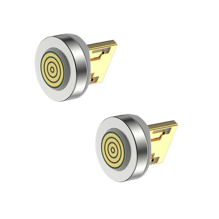 360度回転 マグネット端子2個セット 3A 急速充電 データ転送 MicroUSB ライトニング Type c　14代＆12代　互換性あり