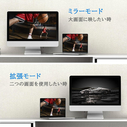 USB Type-C to HDMI 変換 ケーブル 1.8m サンダーボルト hdmiケーブル typec 変換アダプター スマホ 変換ケーブル typec HDMI [ iMac MacBook Mac Book Pro Air mini iPad Pro Dell XPS Chromebook Pixel Galaxy など対応 ] [ 4K30hz ]