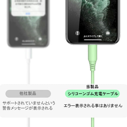 EWISE iPhone 充電ケーブル ライトニングケーブル micro usb ケーブル Lightningケーブル USB c TypeC タイプc 充電ケーブル 1m 2.4A アイホン充電ケーブル 急速充電 データ転送 充電器 充電機 シリコン製 iPhone用 純正 品質