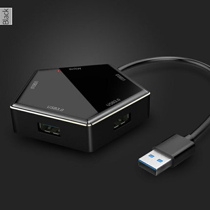 USBハブ セルフパワー/バスパワー USB3.0ハブ 【5in1 ハブ 4ポート+1電源ポート】 5Gbps 高速データ転送 ノートPC PS4 他対応 テレワーク ウルトラスリム 軽量 小型 コンパクトSSD外付け 外部電源供給 リモート 在宅勤務 USB機器増設