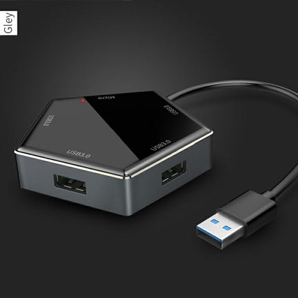 USBハブ セルフパワー/バスパワー USB3.0ハブ 【5in1 ハブ 4ポート+1電源ポート】 5Gbps 高速データ転送 ノートPC PS4 他対応 テレワーク ウルトラスリム 軽量 小型 コンパクトSSD外付け 外部電源供給 リモート 在宅勤務 USB機器増設