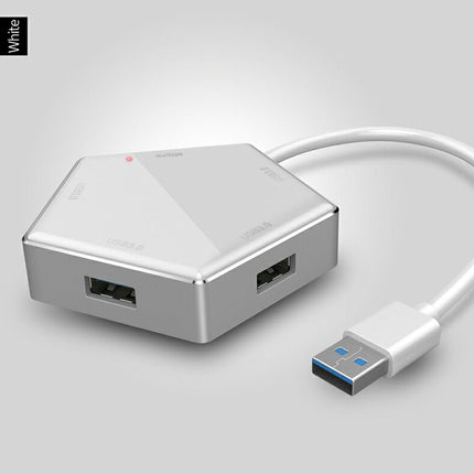 USBハブ セルフパワー/バスパワー USB3.0ハブ 【5in1 ハブ 4ポート+1電源ポート】 5Gbps 高速データ転送 ノートPC PS4 他対応 テレワーク ウルトラスリム 軽量 小型 コンパクトSSD外付け 外部電源供給 リモート 在宅勤務 USB機器増設