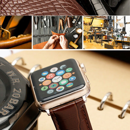 アップルウォッチ バンド 本革 38mm 40mm  41mm 42mm 44mm 45mm レザーバンド アップル ウォッチ メンズ 時計ベルト 時計バンド 革ベルト ビジネス 女性にも おしゃれ Ewise apple watch 8 7 6 5 4 3 2 1 se