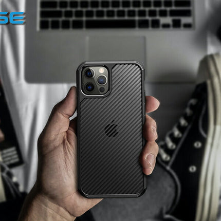 EWISE iPhone12 ケース iPhone 12 Pro 用 ケース iphone 12 Pro Max ケース iphone12 mini ケース カーボンデザイン 指紋防止 カバー 薄型ケース マット仕上げ 擦り傷防止 ワイヤレス充電対応