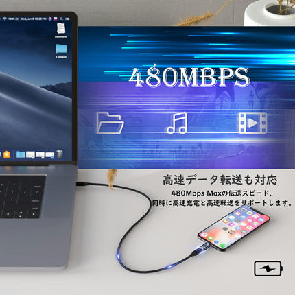Type C to ライトニング 変換アダプタ 27W PD急速充電 PDチップ搭載 高速データ転送 USB-C iPhone 変換コネクタ アルミ合金外装 タイプCからiOS変換コネクタ iOS USB Cアダプタ i-Phone 14 Pro/13/12・i-Pad・Air-PodsなどiOS機器対応