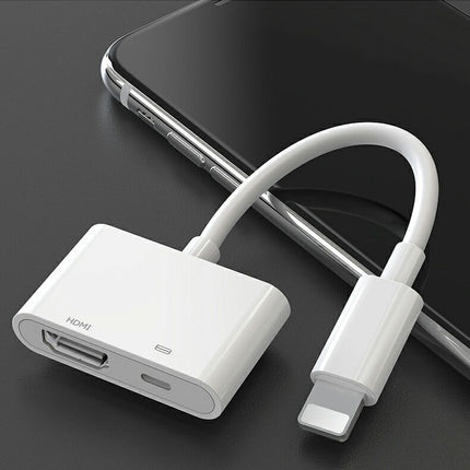 iphone テレビ 接続 ケーブル Lightning - Digital avアダプター iphone hdmi 変換ケーブル アダプタ ミラーリング ライトニング hdmi 変換 ゲーム 映画 写真 大画面で共有 簡単接続 設定不要【 hdmiケーブル + 1m or 2m 】