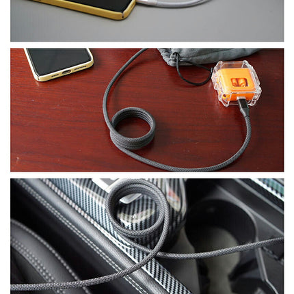 【EWISE】USB Cケーブル Type-c to Type-c & Type-c to Lightningマジックケーブル 磁気付き 磁石自動収納 可ナイロン製 USB Type-C-USB Type-C 充電ケーブル 60W USB-C 高速充電ケーブル 高速充電 USB C -USB Cケーブル急速充電 USB充電ケーブル マルチ