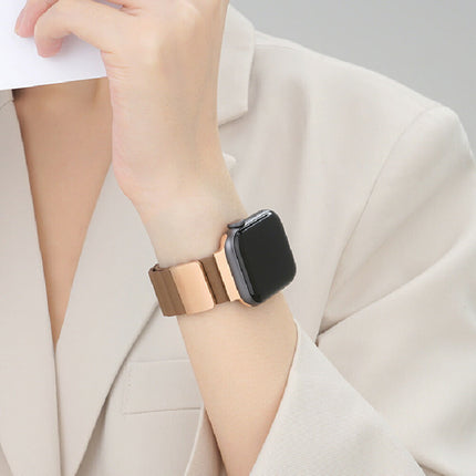 【マグネットレザーバンド】 アップルウォッチ バンド 革 くすみカラー 全機種対応 バンド かわいい 本革 レザー 「 15カラー」 38mm 40mm 41mm 42mm 44mm 45mm apple watch 8 SE2 7 SE 6 5 4 3 バンド