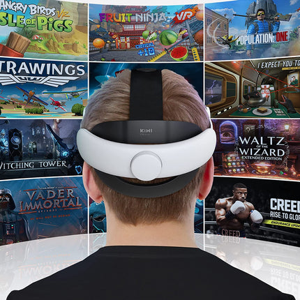 【KIWI design 日本正規代理店】Meta/Oculus Quest 2 ヘッドセット VRゴーグル ストラップ エリートストラップ 代替品 52度 フリップ可能なヒンジデザイン 簡単クリーニング フィットダイアル調整可 ヘッドホン モバイルバッテリー 拡張にも対応