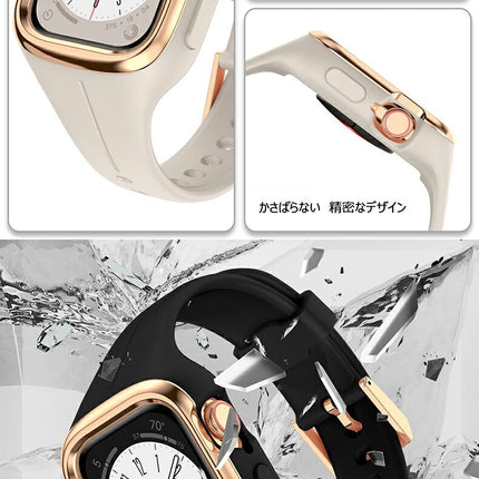 アップルウォッチ バンド カバー レディース Apple Watch ベルト ステンレス 保護ケース アップルウォッチ 9 8 7 6 SE2 5 4 SE 40mm 41mm おしゃれ かわいい スポーツ ループ シリコンバンド 着せ替バンド くすみカラー しなやか