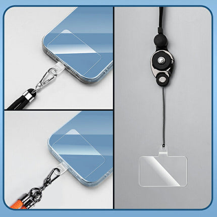 ＜2枚セット＞ スマホ ストラップホルダー ホルダー単品 全機種対応 スマホショルダー ストラップホルダー ケース や カバー に はさむ 落下防止 透明 携帯 挟むだけ iphone 13 12 11 se pro mini promax アンドロイド 対応 sale
